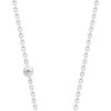 Julie Sandlau Necklace 50 CM - Rhodium -Enamel Copenhagen Salg 5704465112036