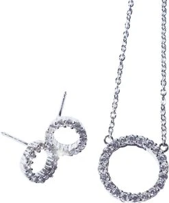 Sif Jakobs Jewellery BIELLA GRANDE NECKLACE , BIELLA GRANDE NECKLACE 45cm -Enamel Copenhagen Salg 5710698018335 SJ C3381 CZ 2