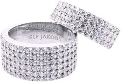 Sif Jakobs Jewellery CORTE QUATTRO RING -Enamel Copenhagen Salg 5710698023636 SJ R10764 CZ 50 2