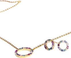 Sif Jakobs Jewellery BIELLA GRANDE NECKLACE -Enamel Copenhagen Salg 5710698062604 SJ C3381 XCZYG 2