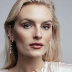 Sif Jakobs Jewellery ANTELLA CREOLO EARRINGS -Enamel Copenhagen Salg 5710698067494 SJ E1076 CZ YG 2