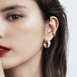 Sif Jakobs Jewellery ELLERA MEDIO EAR CUFF -Enamel Copenhagen Salg 5710698072412 SJ E42036 CZ SG 1