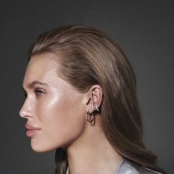 Sif Jakobs Jewellery ELLERA MEDIO EAR CUFF -Enamel Copenhagen Salg 5710698072429 SJ E42036 CZ SS 1