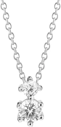 Sif Jakobs Jewellery RIMINI DUE NECKLACE -Enamel Copenhagen Salg 5710698074942 SJ N22116 CZ SS 2