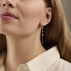 Pernille Corydon Jewellery Mini Coin Earchains Size 56 Mm -Enamel Copenhagen Salg 5711980017913