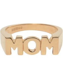 Maria Black Mom Ring 46 Gold HP -Enamel Copenhagen Salg 5712071704286