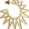 Jane Kønig Sun Earring, Gold-plated Silver -Enamel Copenhagen Salg 5715180038808 1