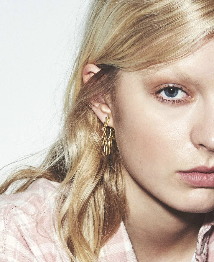 Jane Kønig Sun Earring, Gold-plated Silver 4 Jane Kønig Sun Earring, Gold-plated Silver - Billede 2