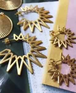 Jane Kønig Sun Earring, Gold-plated Silver 10 Jane Kønig Sun Earring, Gold-plated Silver -Enamel Copenhagen Salg 5715180038808 4