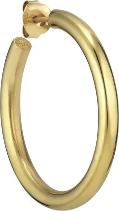 Jane Kønig Slender Hoop, Gold-plated Sterling Silver -Enamel Copenhagen Salg 5715180038860 2