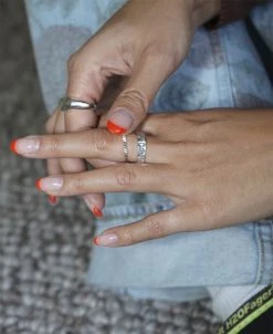 Jane Kønig Medium Reflection Ring, Sterling Silver-46 -Enamel Copenhagen Salg 5715180046032 5