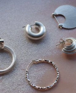 Jane Kønig Small Bead Creole, Sterling Silver -Enamel Copenhagen Salg 5715180046186 3