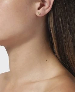 Jane Kønig Reflection Clover Stud, Gold-plated Sterling Silver -Enamel Copenhagen Salg 5715180051753 3