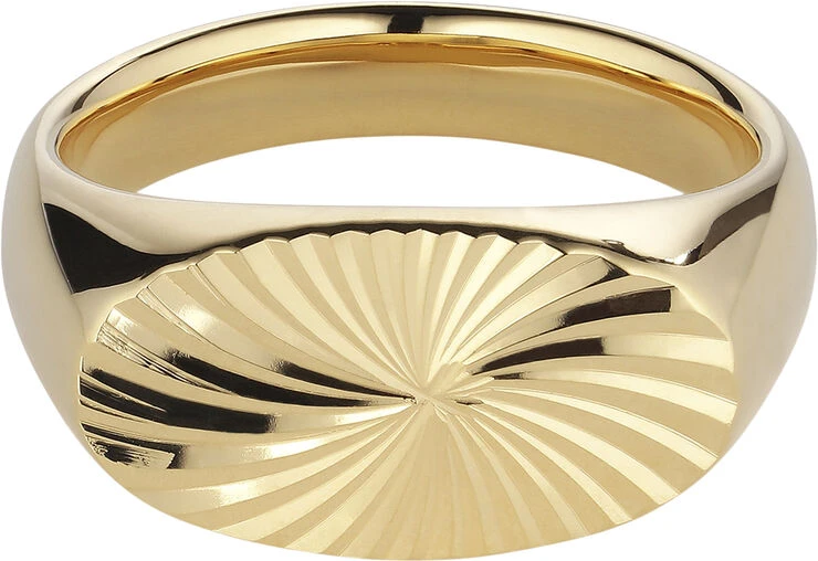 Jane Kønig Reflection Signet Ring, Gold-plated Sterling Silver-46 4 Jane Kønig Reflection Signet Ring, Gold-plated Sterling Silver-46 - Billede 2