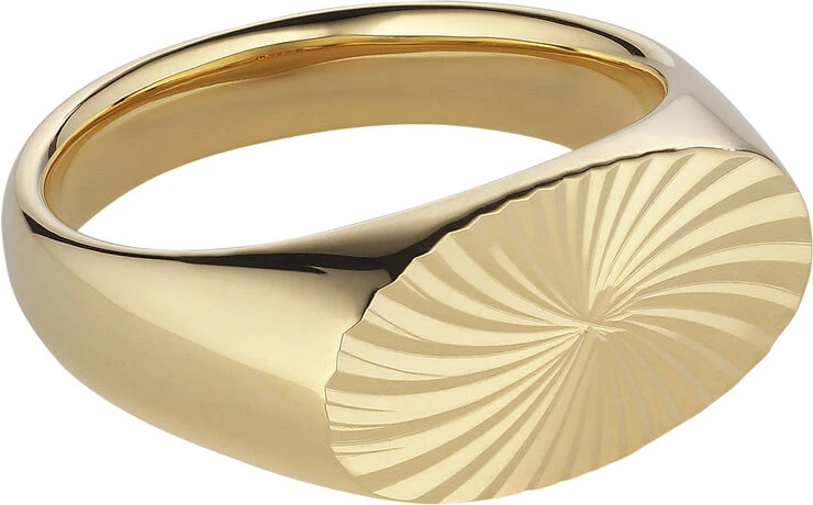 Jane Kønig Reflection Signet Ring, Gold-plated Sterling Silver-46 5 Jane Kønig Reflection Signet Ring, Gold-plated Sterling Silver-46 - Billede 3