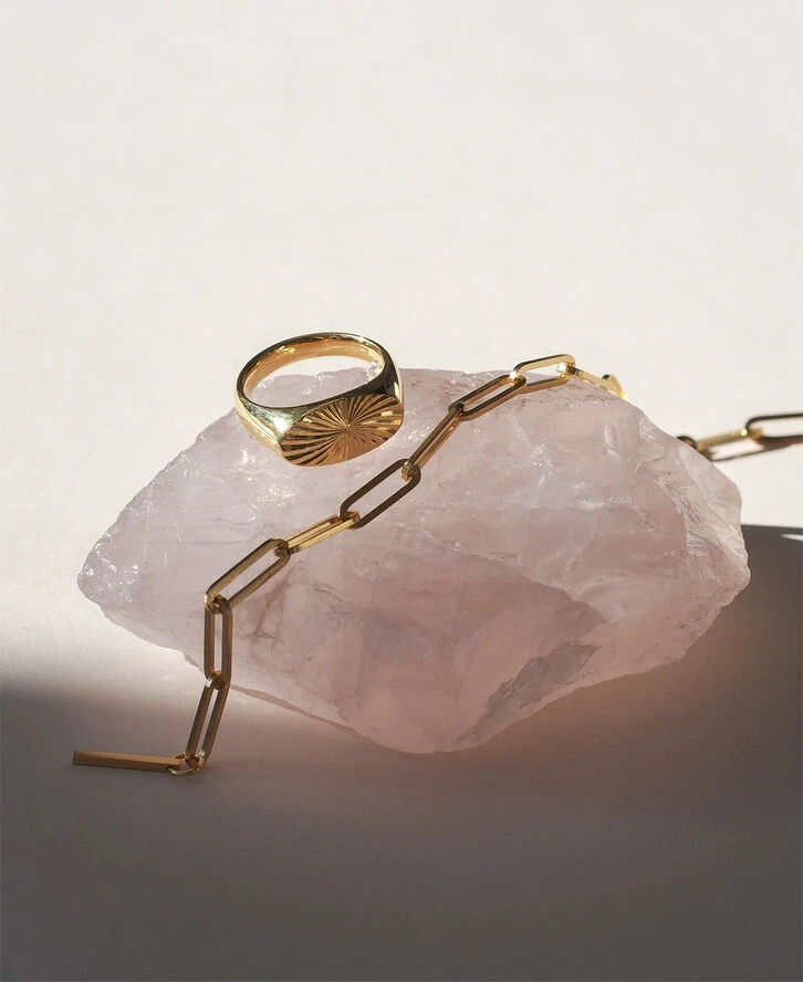 Jane Kønig Reflection Signet Ring, Gold-plated Sterling Silver-46 7 Jane Kønig Reflection Signet Ring, Gold-plated Sterling Silver-46 - Billede 5