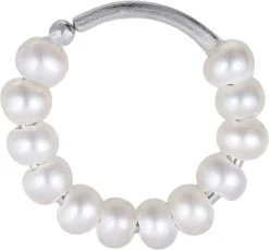 Jane Kønig ROW | PEARL TWIST EARRING | SILVER -Enamel Copenhagen Salg 5715180075278 2