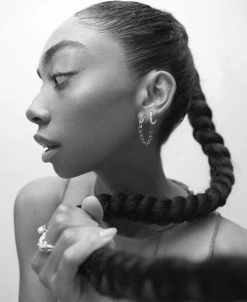 Jane Kønig ROW | PEARL TWIST EARRING | SILVER -Enamel Copenhagen Salg 5715180075278 3