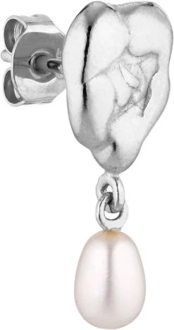Jane Kønig Drippy Earstud With Pearl Pendant