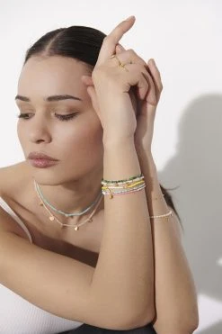 With Love Darling Global Goal # 16 Peace Beaded Bracelet -Enamel Copenhagen Salg 700512258455.2