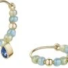 With Love Darling Global Goal # 6 Water Drop Beaded Hoop Earring -Enamel Copenhagen Salg 700512258547