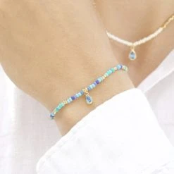 With Love Darling Waterdrop Beaded Bracelet -Enamel Copenhagen Salg 700512260366 1