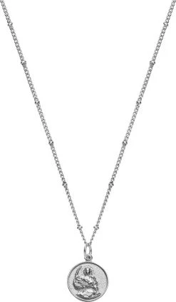 With Love Darling Abundantia Medallion Necklace Sterling Silver