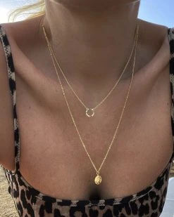 With Love Darling Partnership Necklace VERMEIL (925 Sterling Silver Gold Plated 2.5 Micr -Enamel Copenhagen Salg 704078277257 1