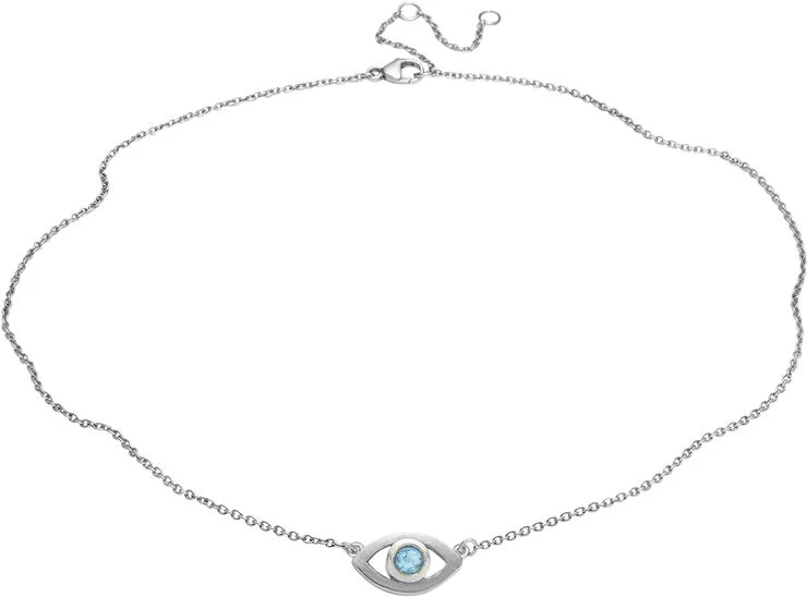 With Love Darling Blue Topaz Eye Necklace 3 With Love Darling Blue Topaz Eye Necklace