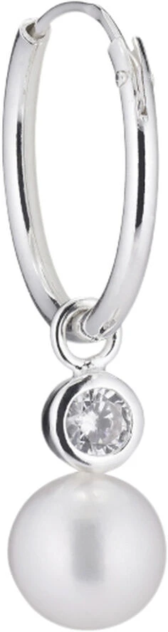 The Earring Shop Bubble Hoop -Silver