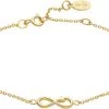 With Love Darling Infinity Bracelet VERMEIL (925 Sterling Silver Gold Plated 2.5 Micron) -Enamel Copenhagen Salg DELS073B