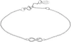 With Love Darling Infinity Bracelet Sterling Silver