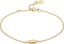 With Love Darling Fish Bracelet VERMEIL (925 Sterling Silver Gold Plated 2.5 Micron)
