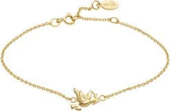 With Love Darling Peace Bracelet VERMEIL (925 Sterling Silver Gold Plated 2.5 Micron)