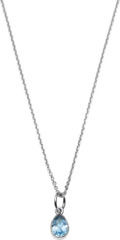 With Love Darling Water Drop Necklace Sterling Silver