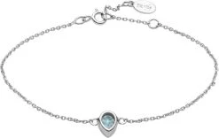 With Love Darling Water Drop Bracelet Sterling Silver