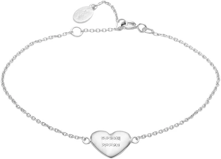 With Love Darling Equality Heart Bracelet Sterling Silver 3 With Love Darling Equality Heart Bracelet Sterling Silver