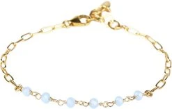 BeChristensen Daisy Calcedony Bracelet - Gold