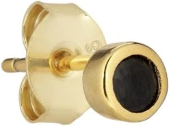 The Earring Shop Petite Stud Black