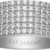 Sif Jakobs Jewellery CORTE CLINQUE RING -Enamel Copenhagen Salg SJ R10766 CZ 50