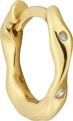 The Earring Shop Twist Huggie Small