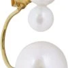 The Earring Shop White Moon Stud -Enamel Copenhagen Salg White20Moon20Stud
