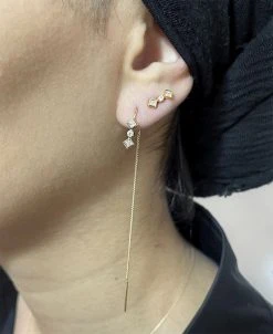 Kinz Kanaan Zalora Gold Plated Chain Earring -Enamel Copenhagen Salg Zalora20Chain20 20model