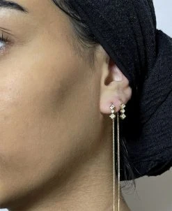 Kinz Kanaan Zalora Gold Plated Chain Earring -Enamel Copenhagen Salg Zalora20Chain20 20model2